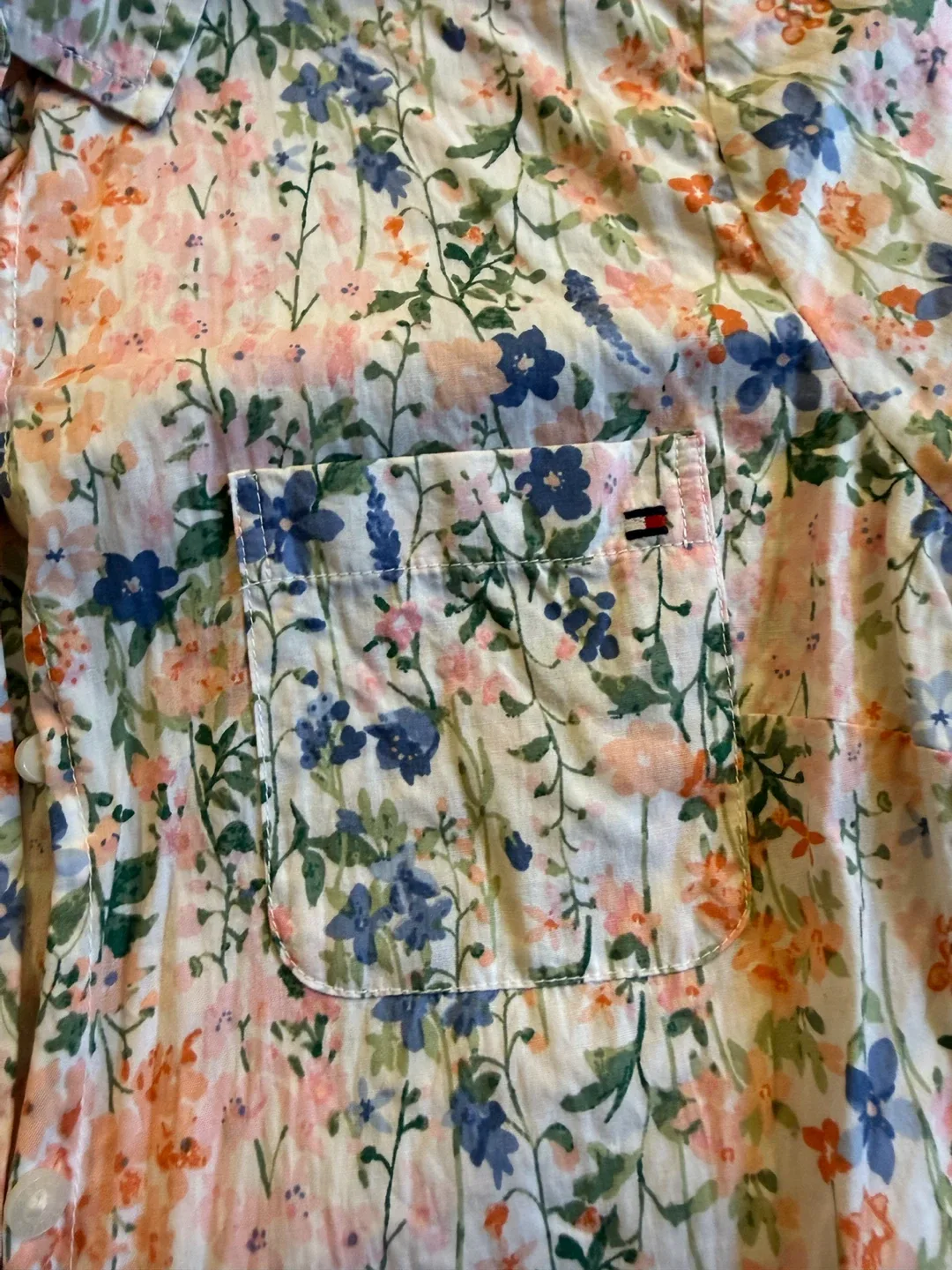 Tommy Hilfiger Floral Short Sleeve Button-Up Shirt - photo 3