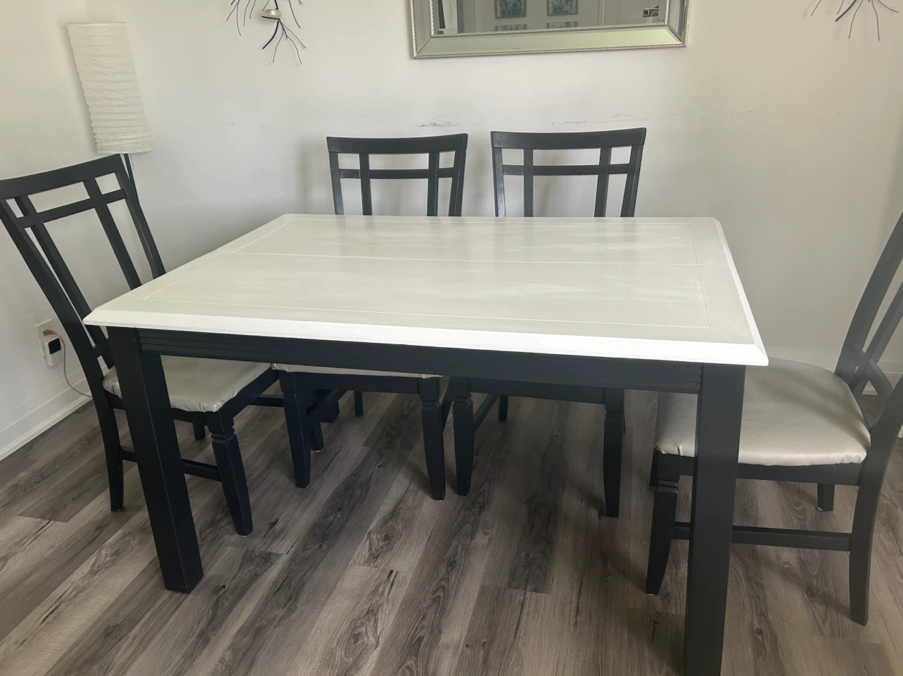 Solid Wood Expandable Dining Table with 6 Chairs - photo 4