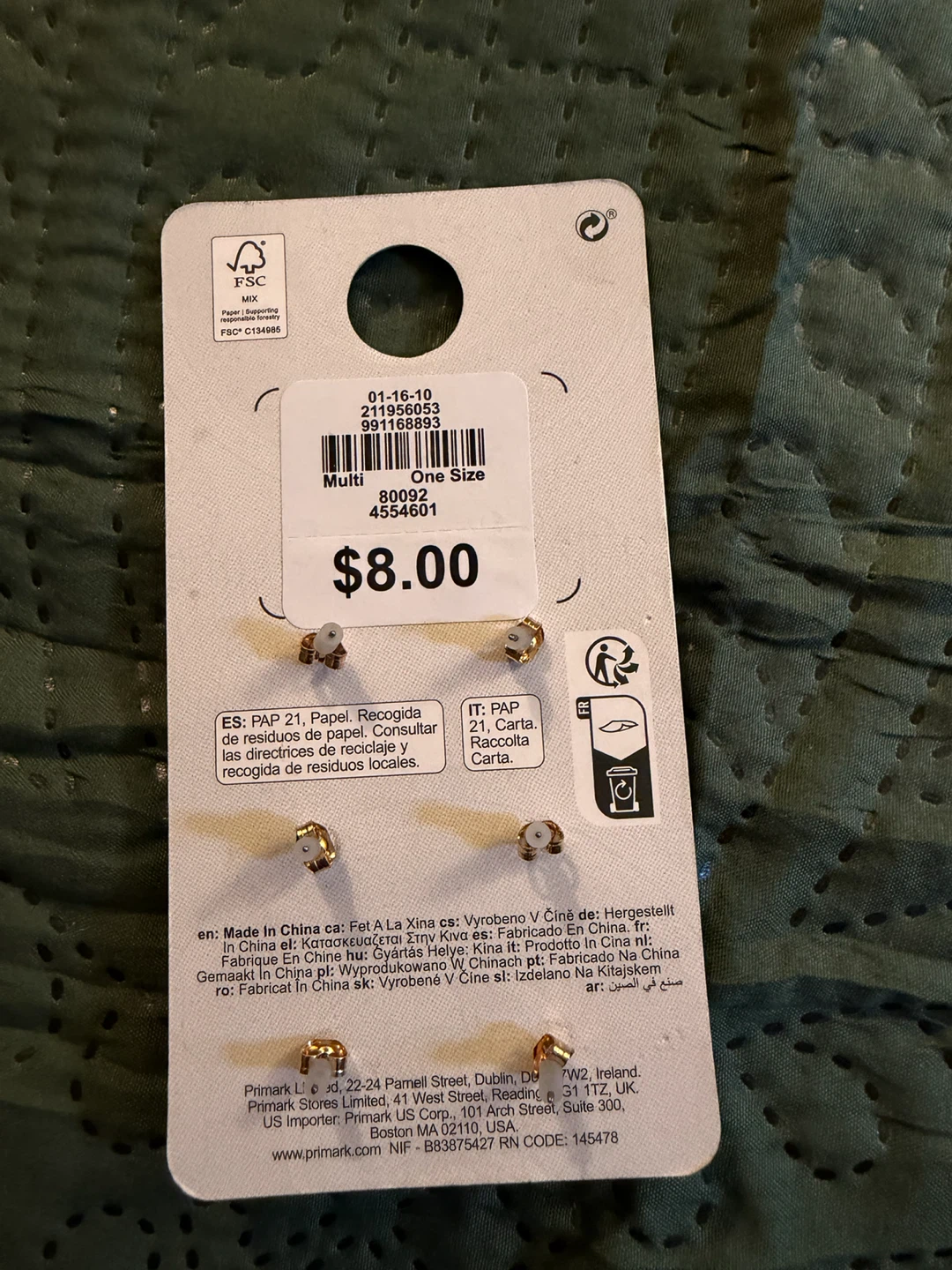 Primark 3 Pack Flower Stud Earrings - photo 3