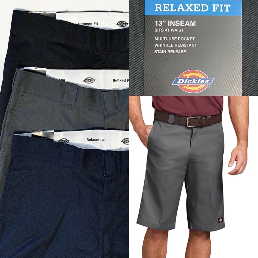 Dickies Shorts Size 30, 34, 36, 38 Relaxed Fit 13” Inseam NEW