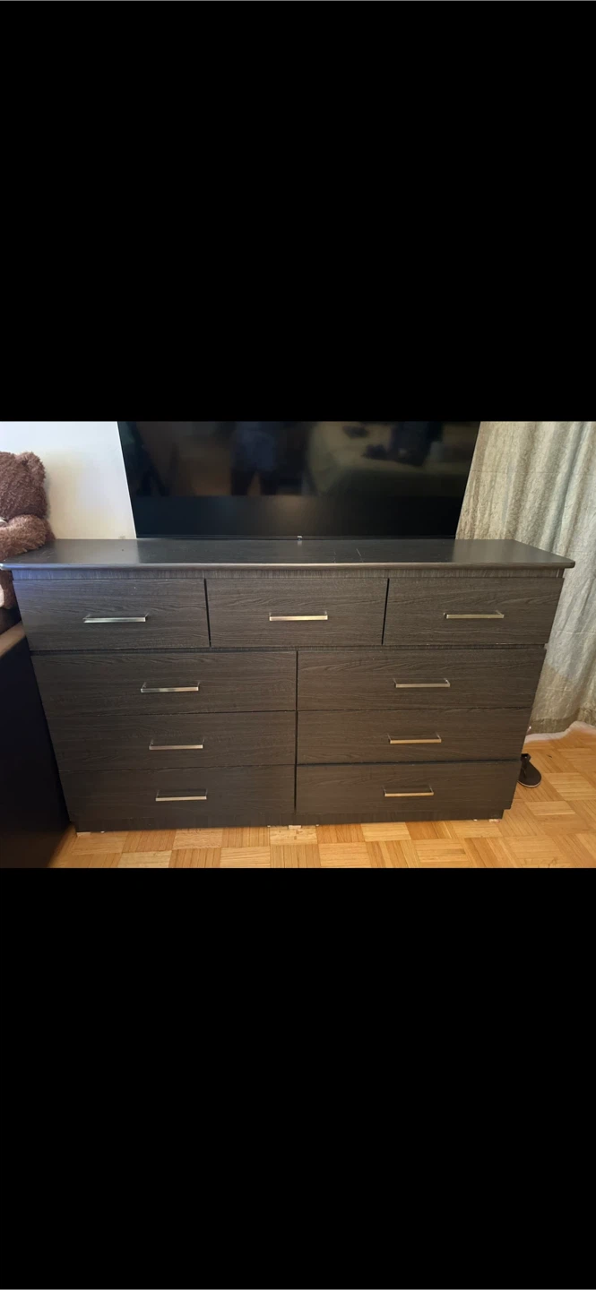 Dark Brown 10-Drawer Dresser