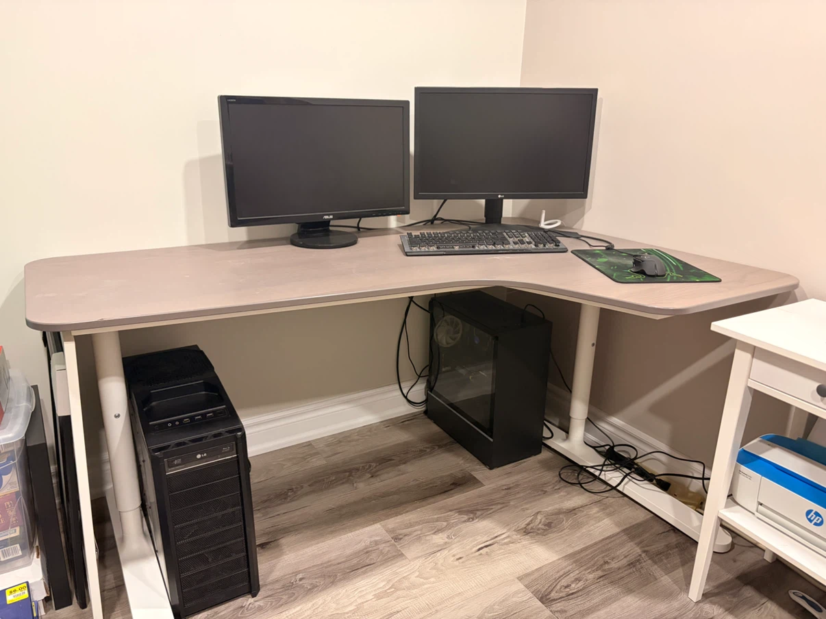 IKEA Bekant L-Shaped Desk (right)