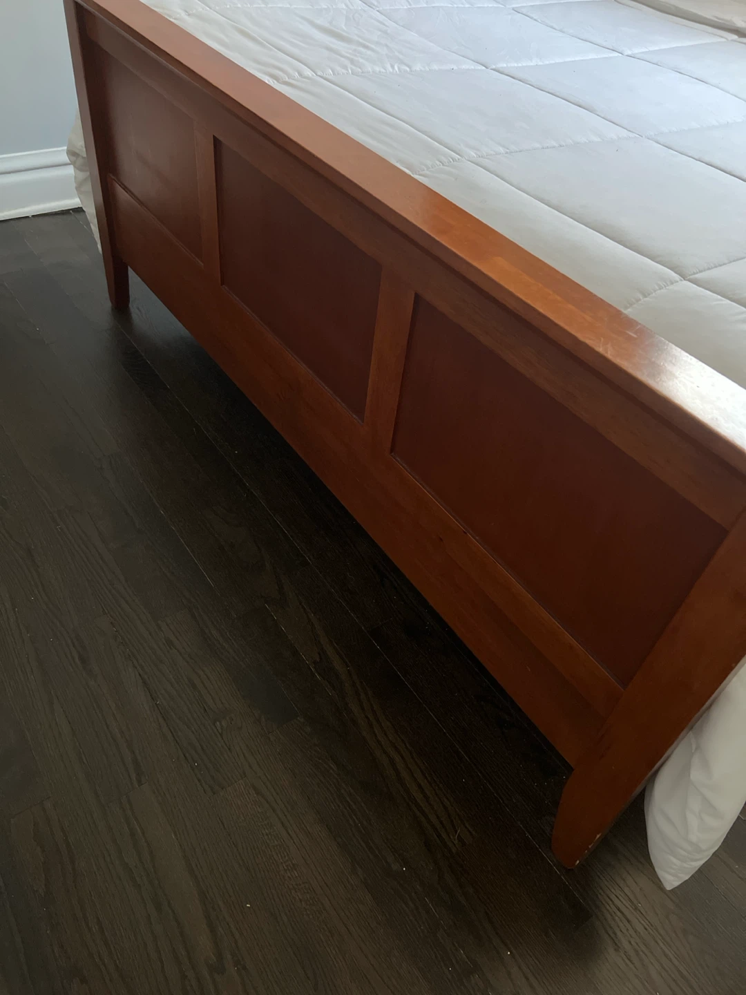 Wooden Bed Frame with Headboard - photo 2