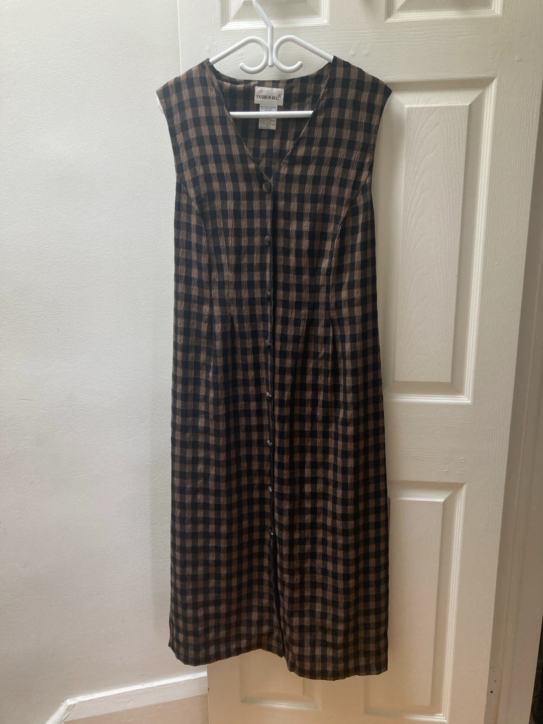 Gingham Sleeveless Dress