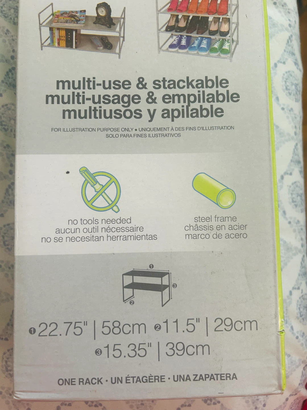 Maurice Shoe Rack - Holds 9 Pairs - photo 3