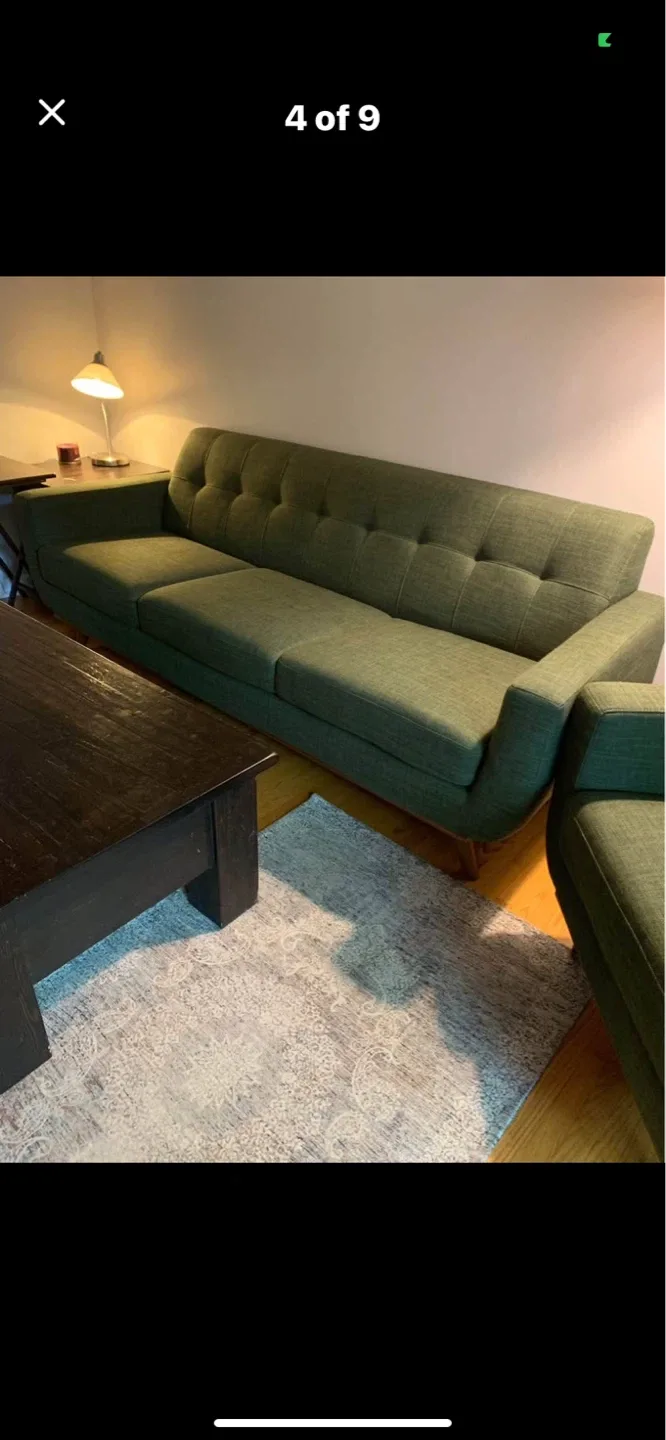MCM sofa and chair set - photo 2