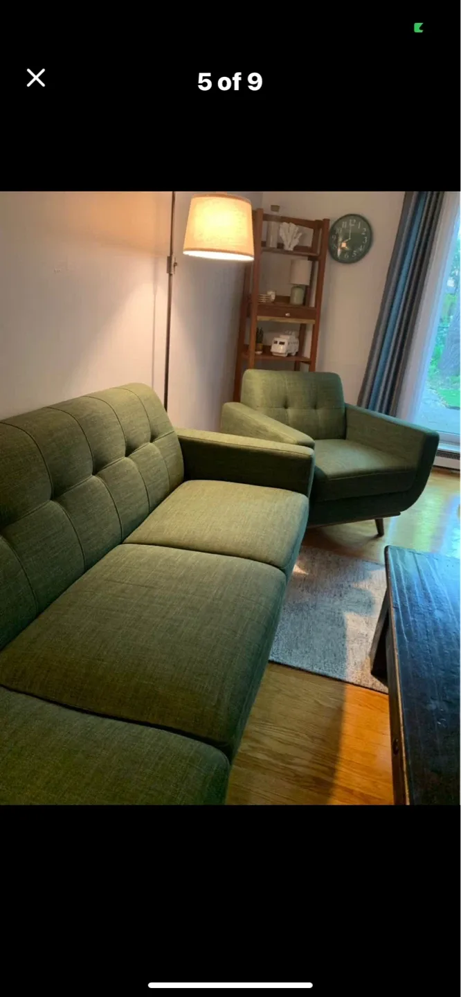 MCM sofa and chair set