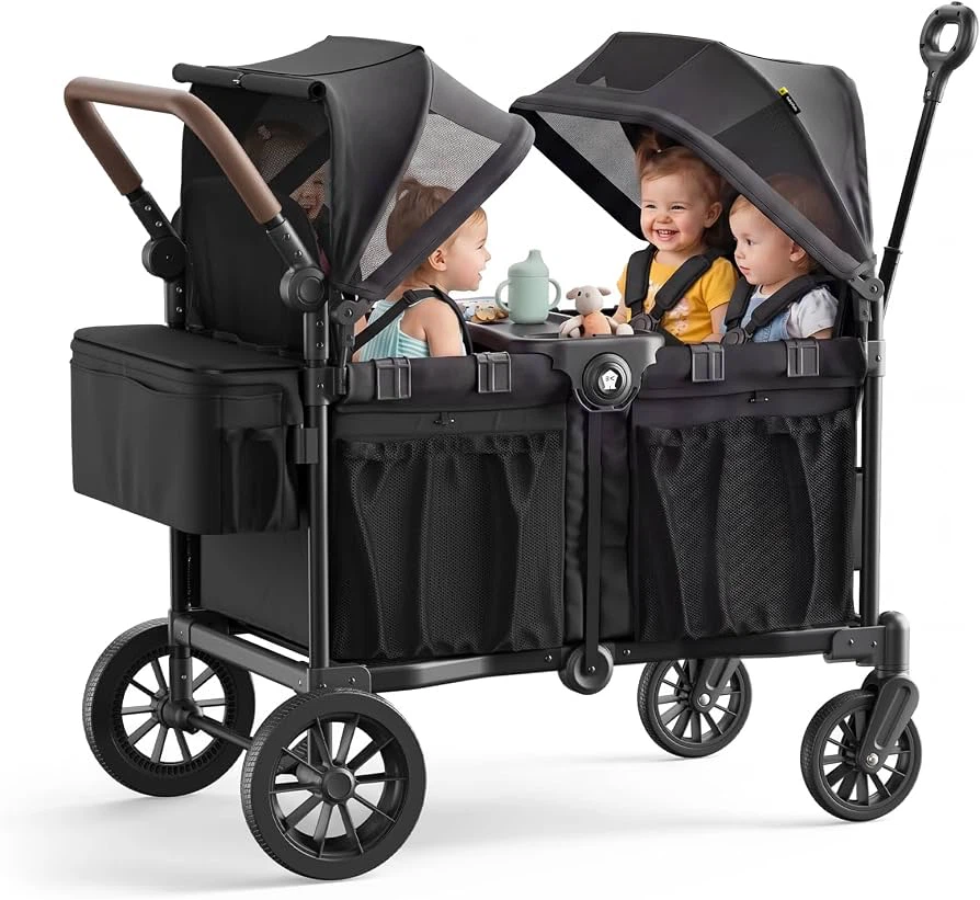 🔥 Brand NEW – 4-Seater Wagon Stroller for Kids