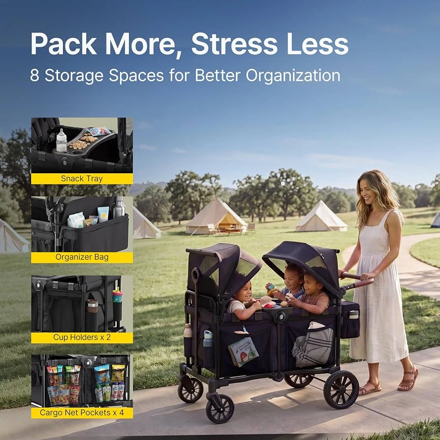 🔥 Brand NEW – 4-Seater Wagon Stroller for Kids - photo 4