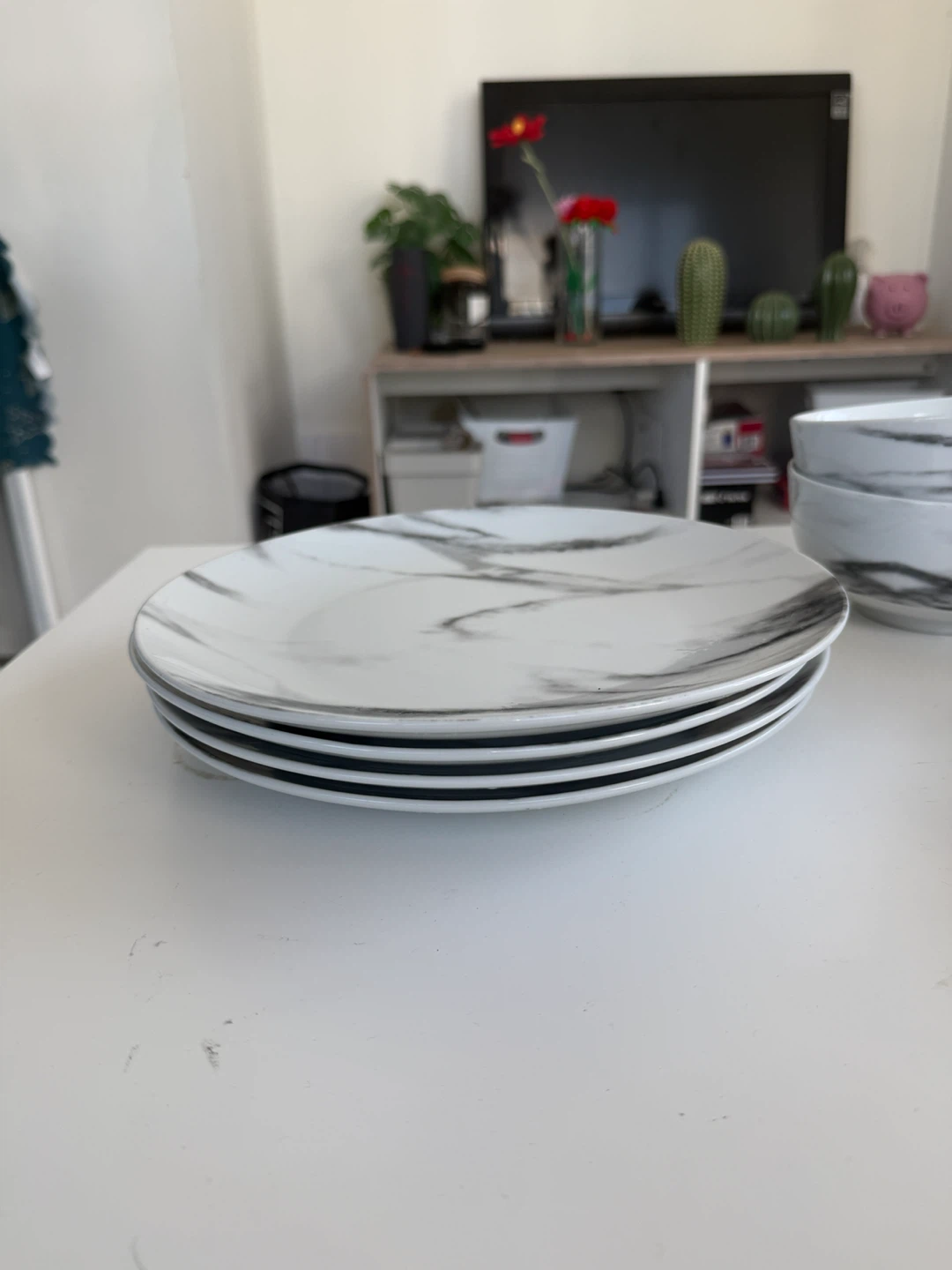 Marble Design Dinnerware Set - Plates, Bowls, Cups - photo 2