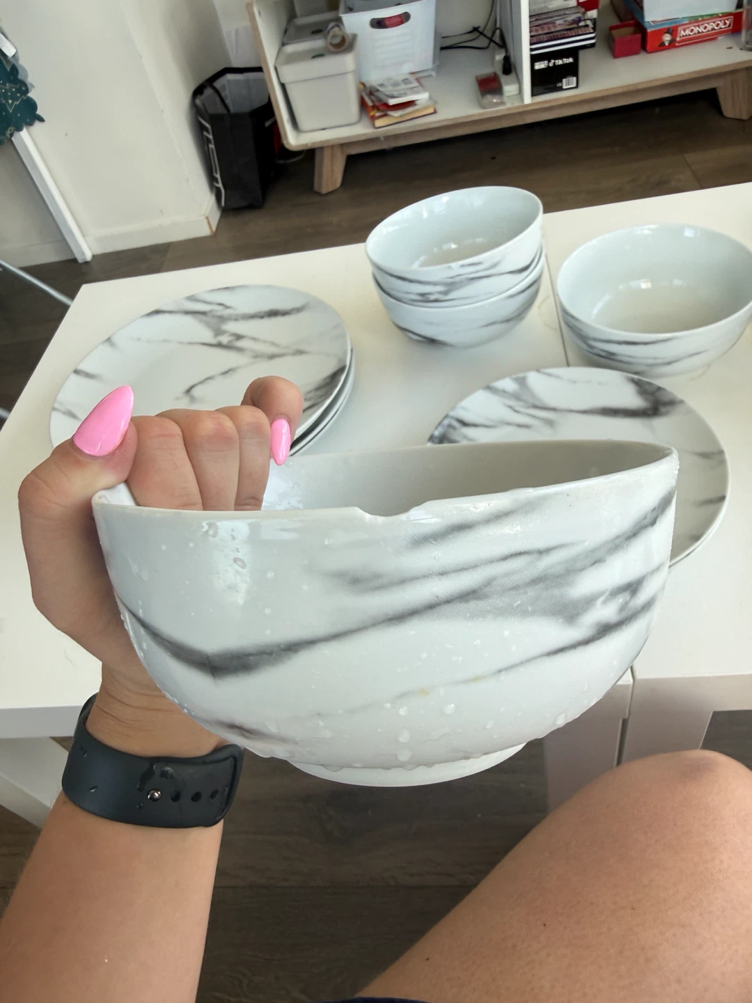 Marble Design Dinnerware Set - Plates, Bowls, Cups - photo 5