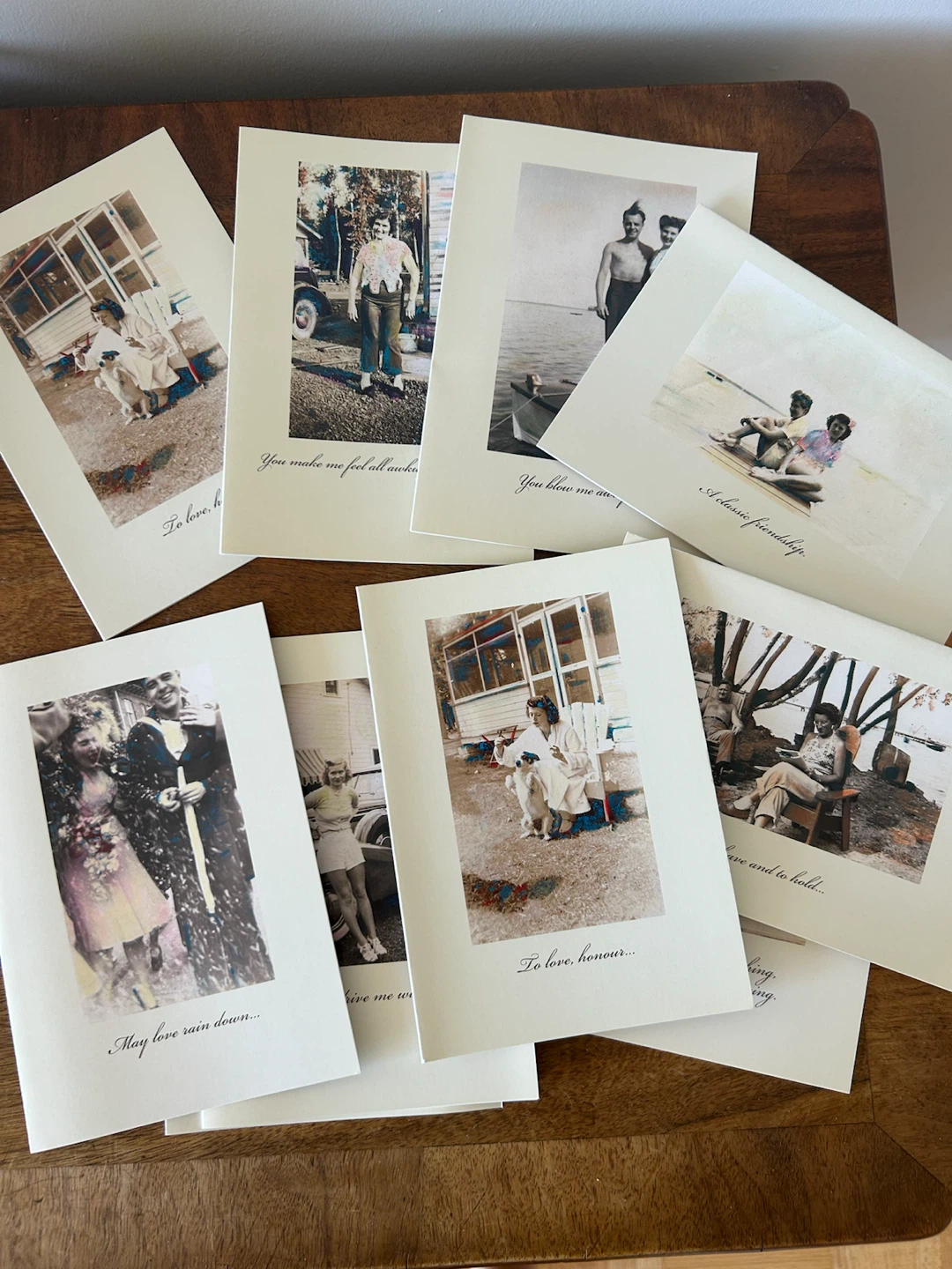 Vintage Photo Greeting Cards - Canadian