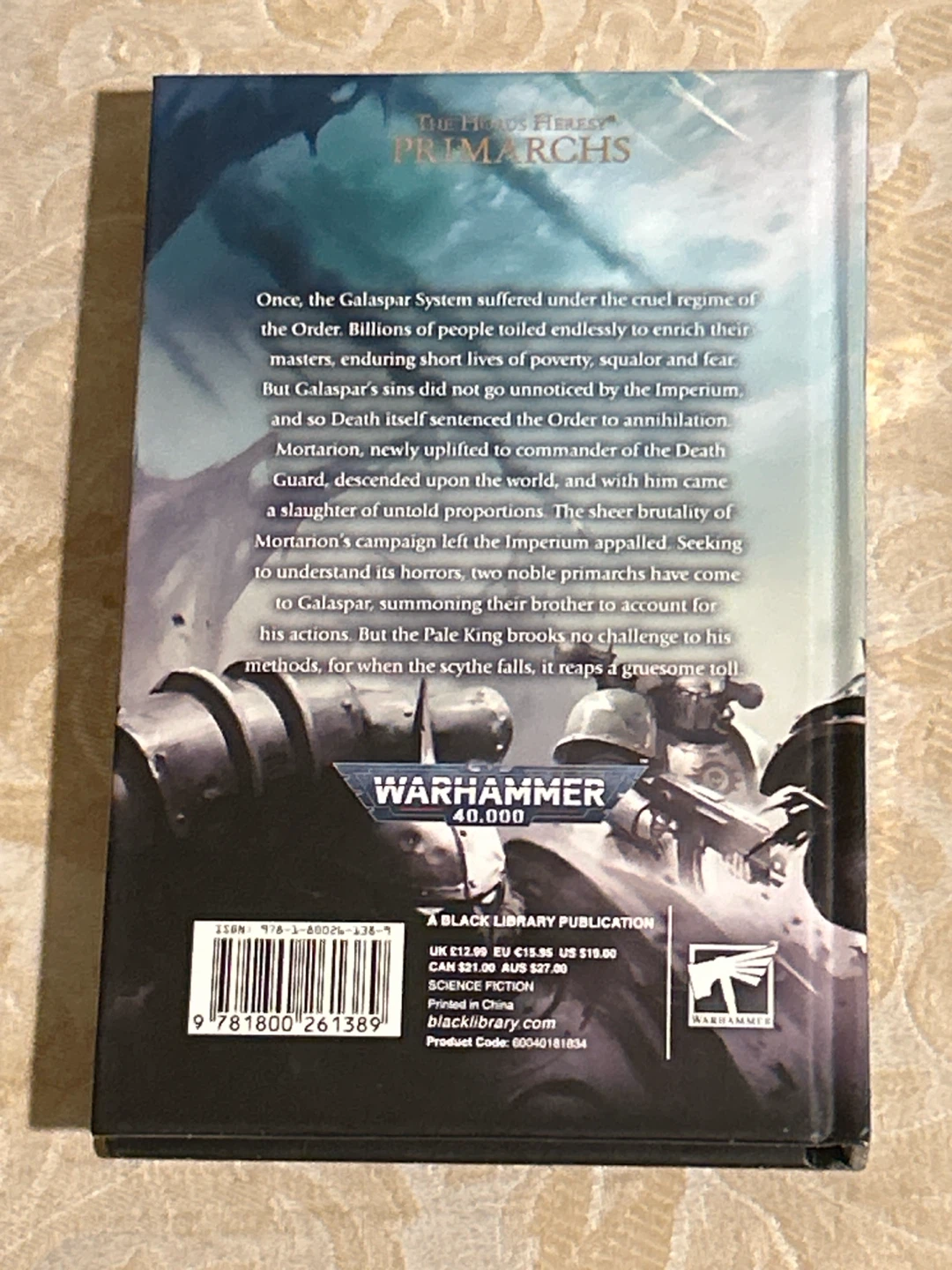 Mortarion The Pale King - Warhammer Black Library Novel - photo 2