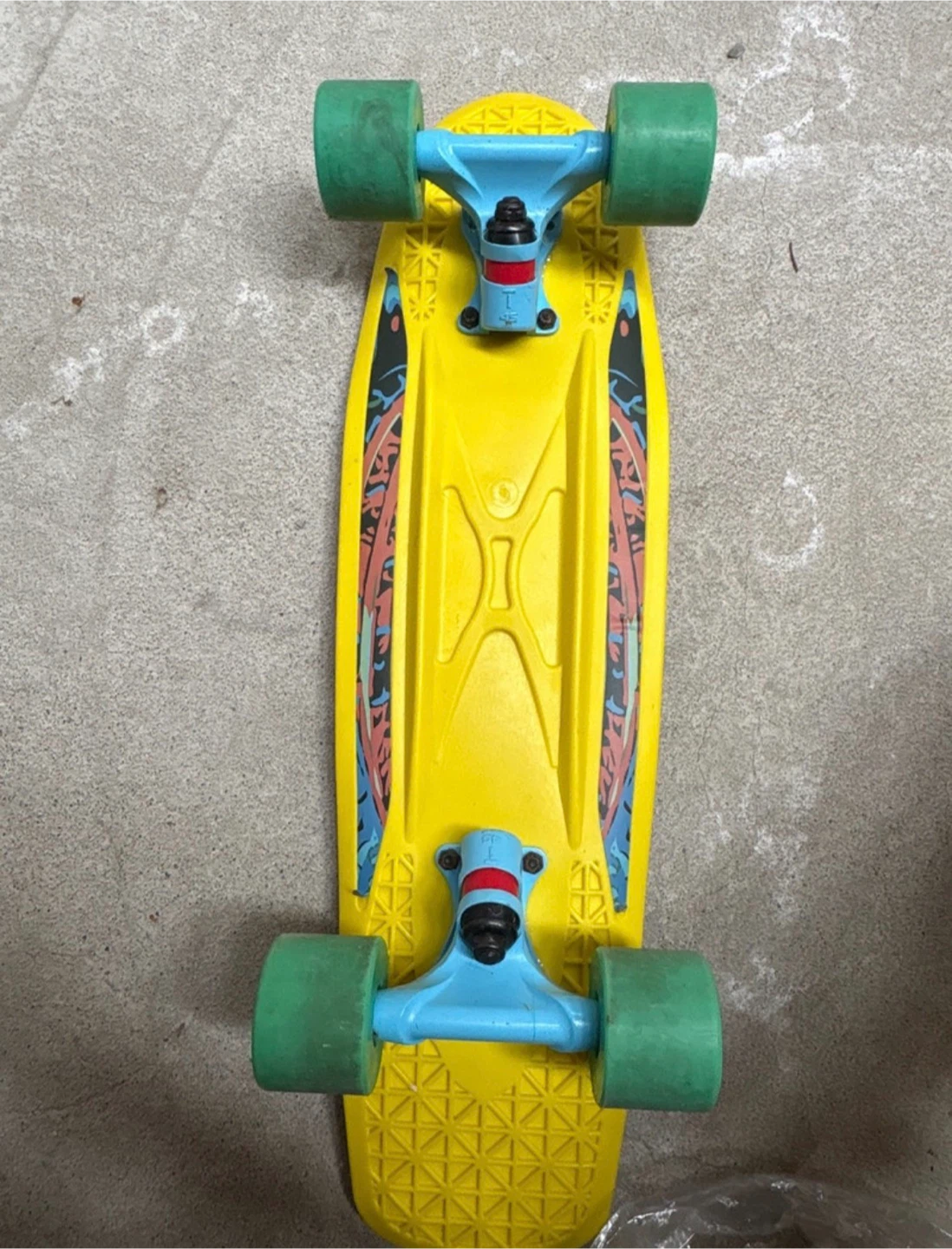 Yellow Penny Board Skateboard - photo 2