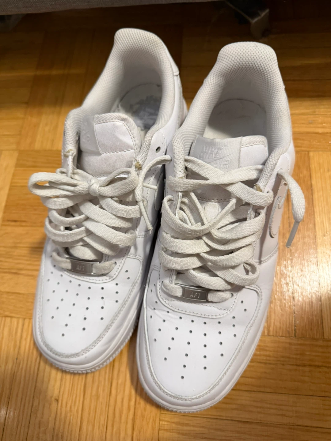 Nike Air Force 1 White Sneakers - photo 2