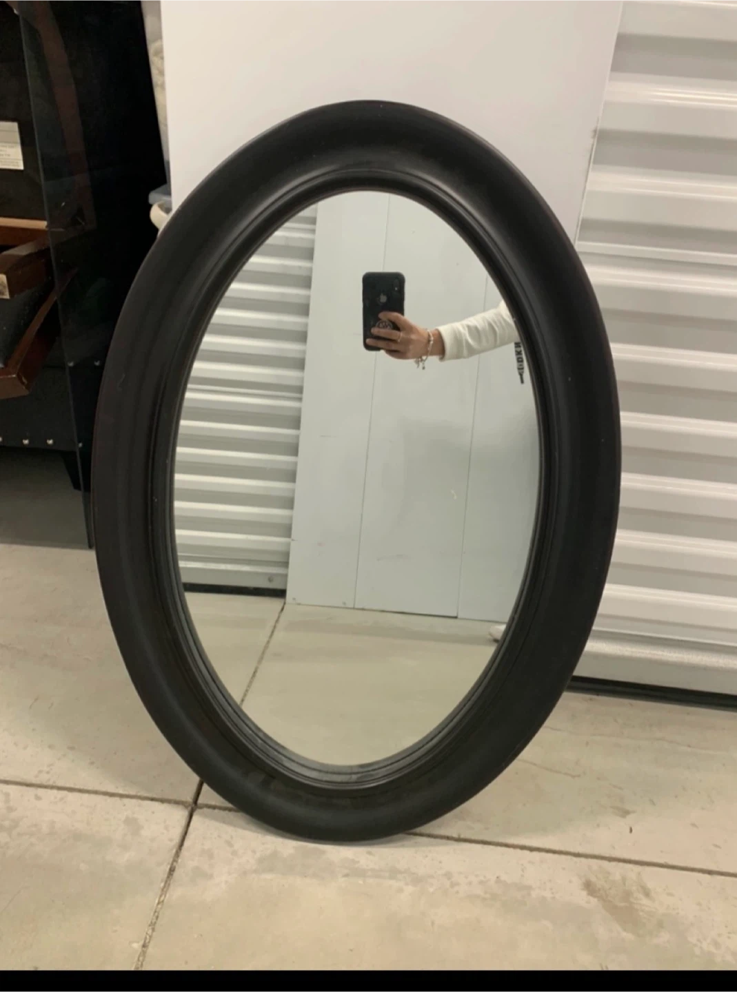 Columbia Frame Oval Mirror