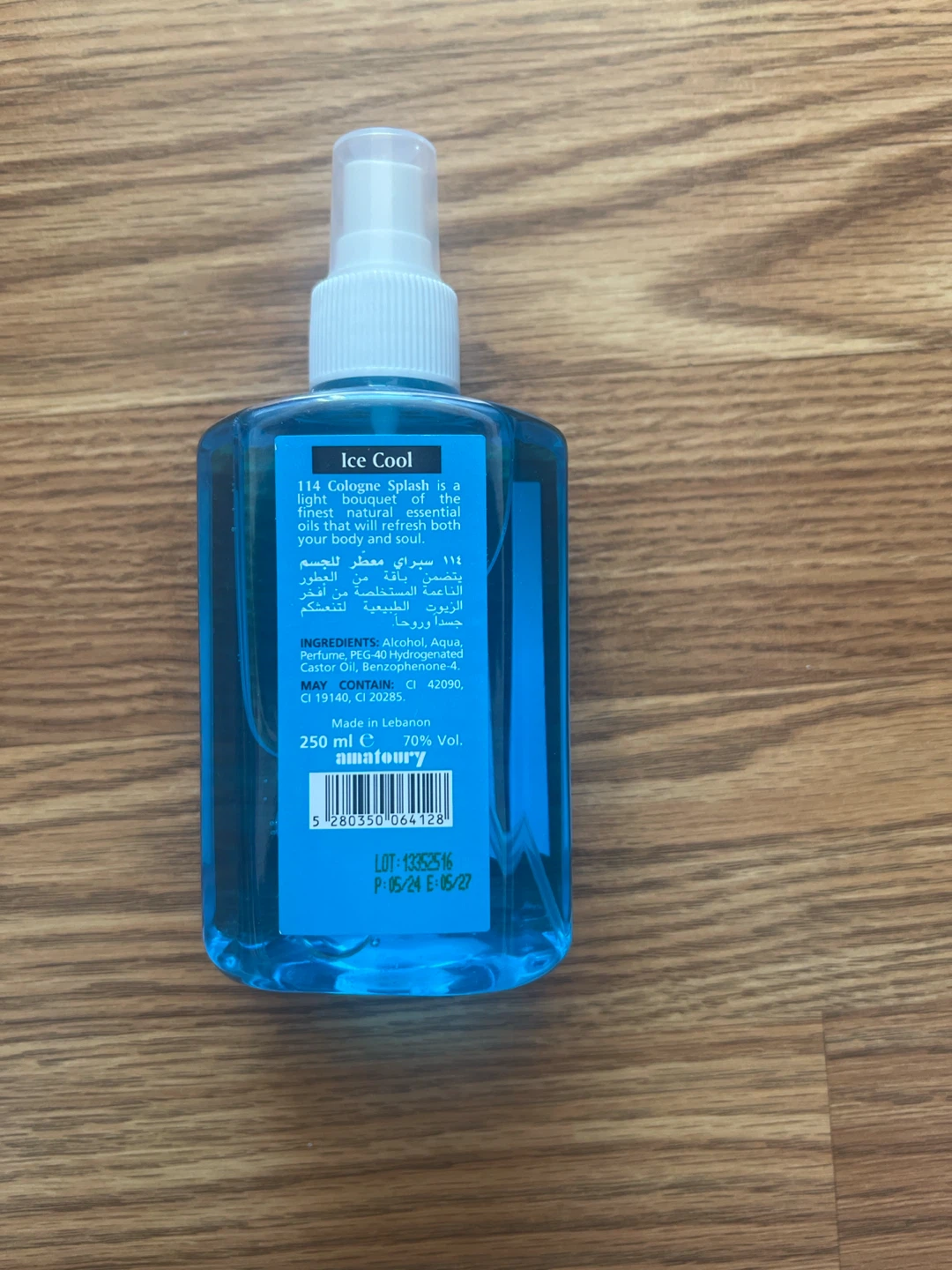 Authentic Lebanese Eau De Cologne: Ice Cool & Amber & Oud - photo 3