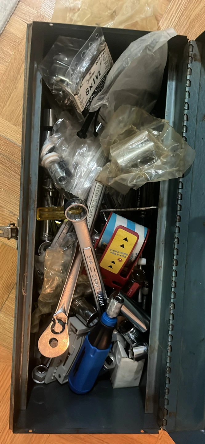 Craftsman and other assorted tools in toolbox - photo 2