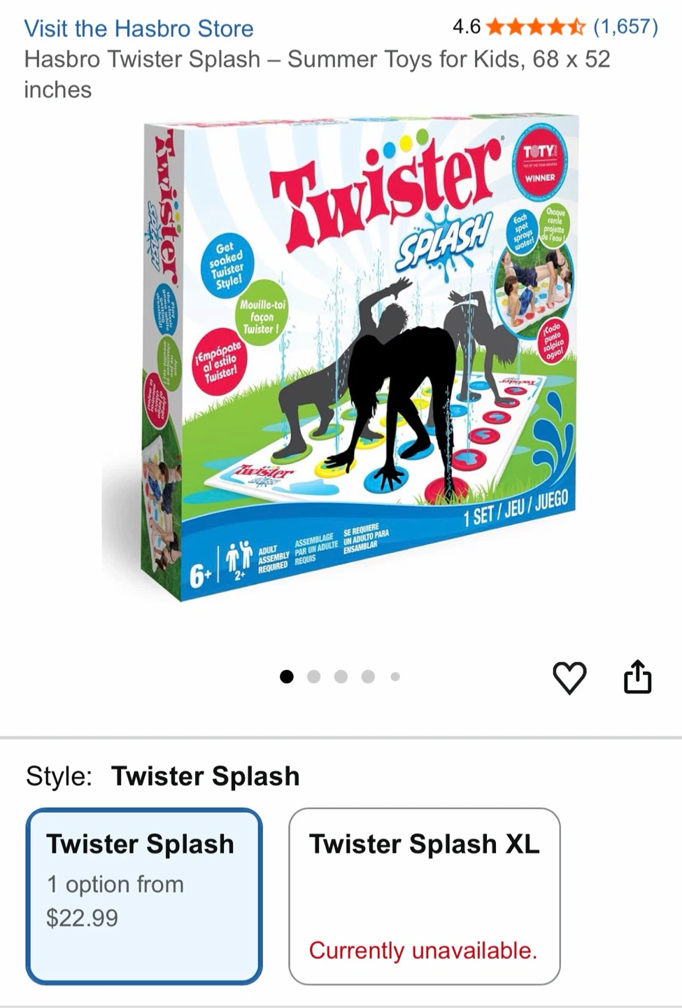 Twister Splash Water Game - photo 3