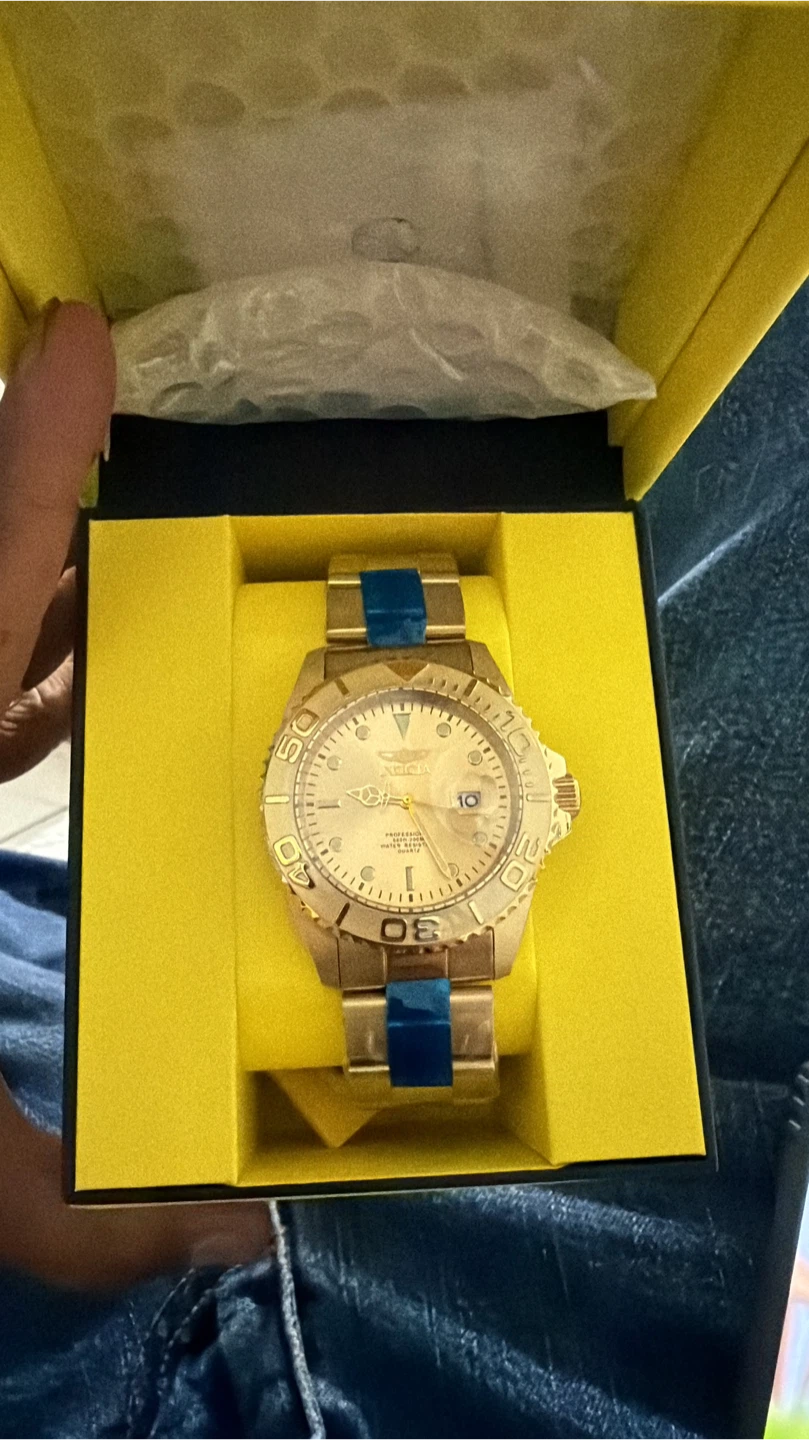 Invicta "Pro Diver" Quartz Gold Watch