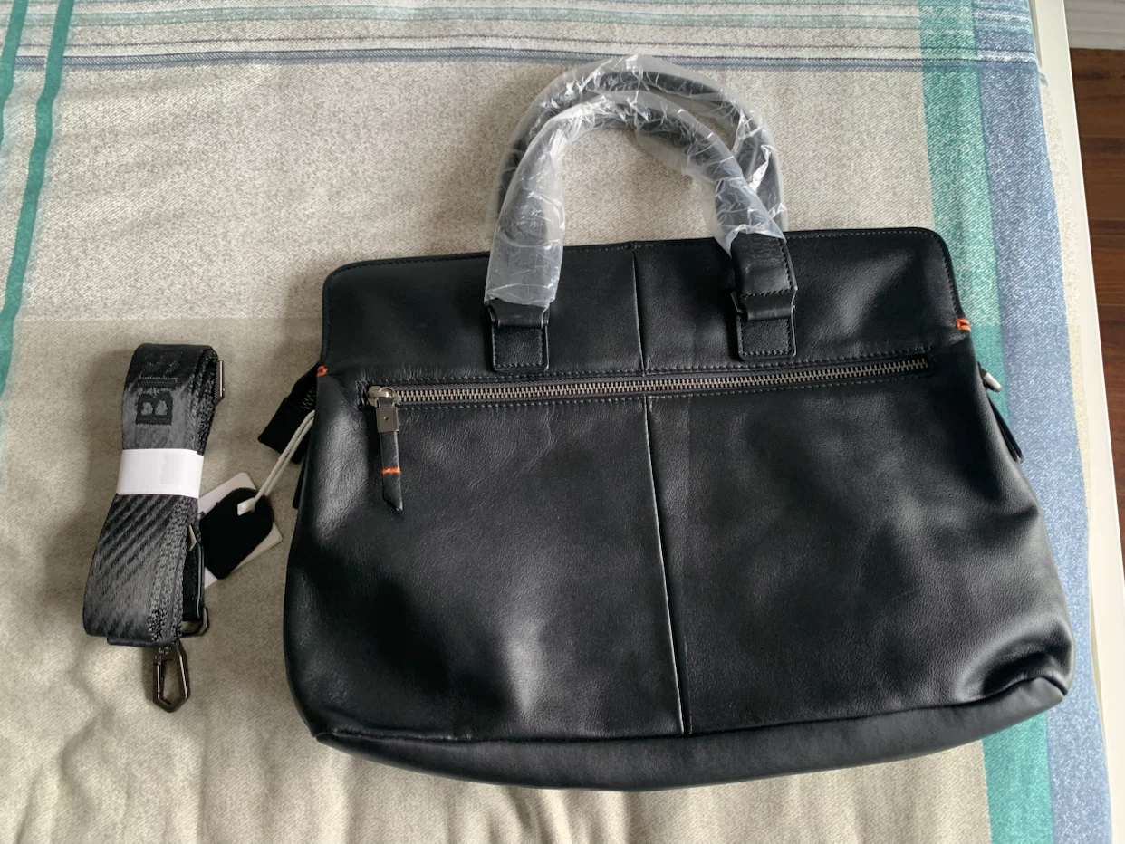 Brand New Genuine Top-Grain Leather Laptop Bag - photo 4