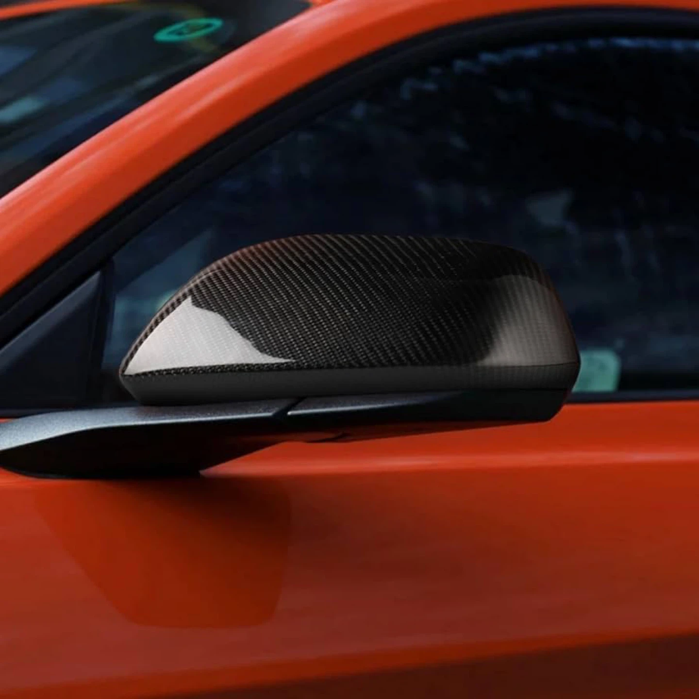 Carbon Fiber Side Mirror Covers for Ford Mustang 2015-2022