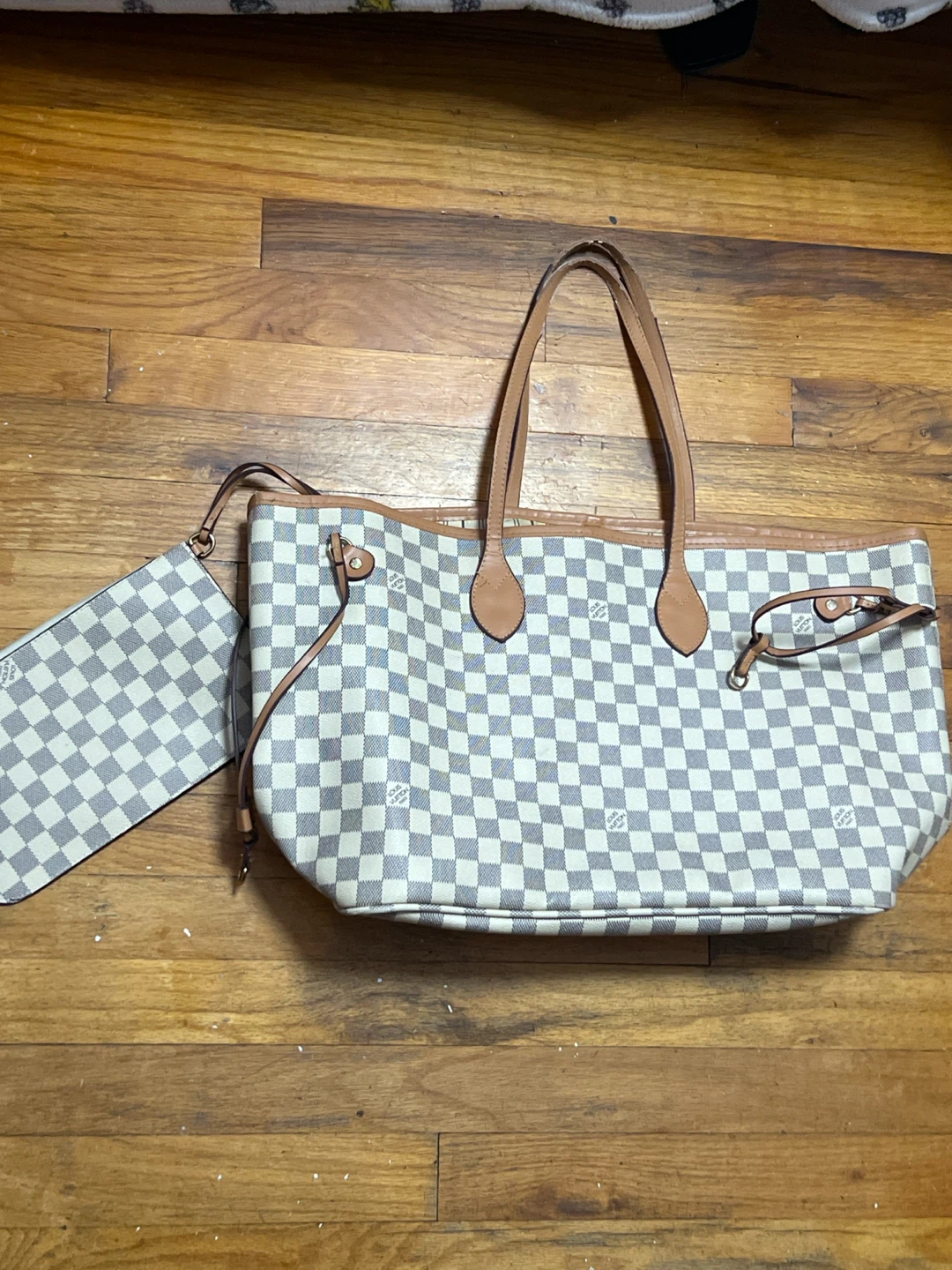 Louis Vuitton Damier Azur Neverfull GM Tote Bag