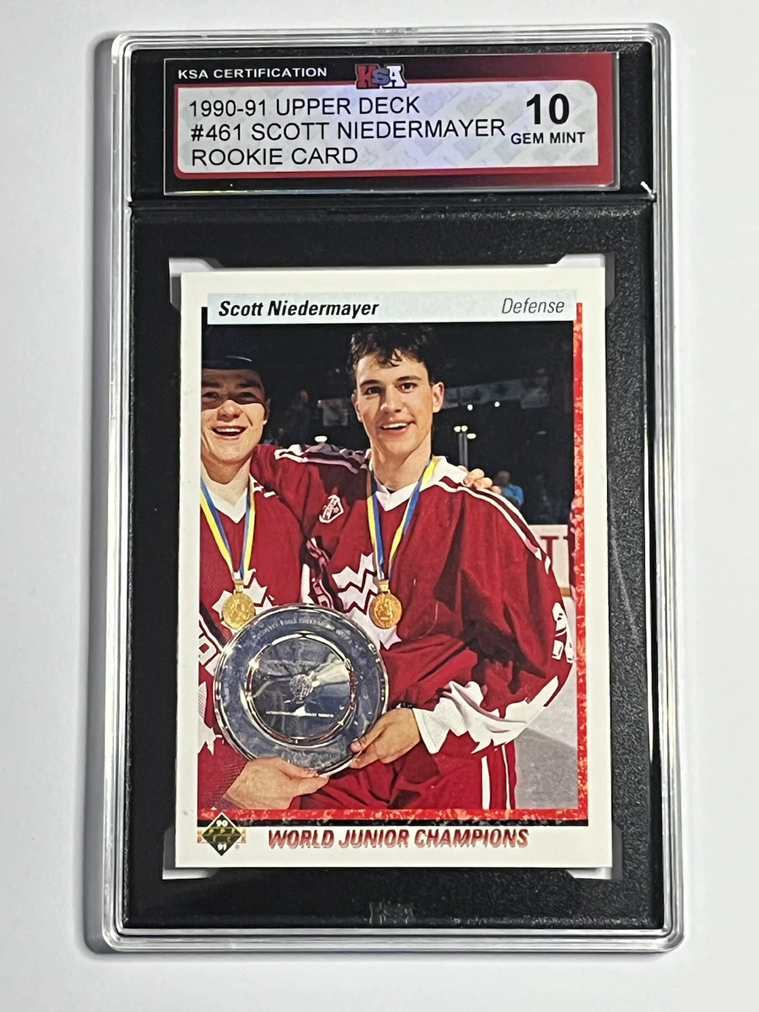 1990-91 Upper Deck Scott Niedermayer #461 Rookie Card - GEM MINT