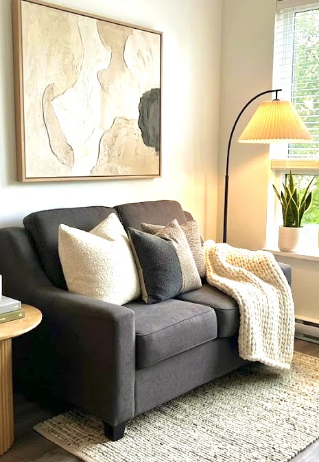 Grey Loveseat Sofa