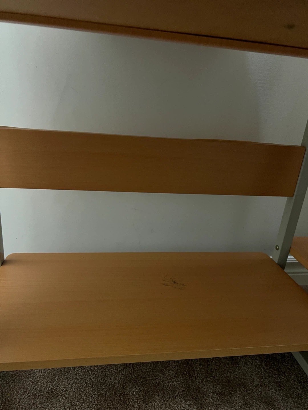 Wooden Computer Desk with Shelves - photo 3