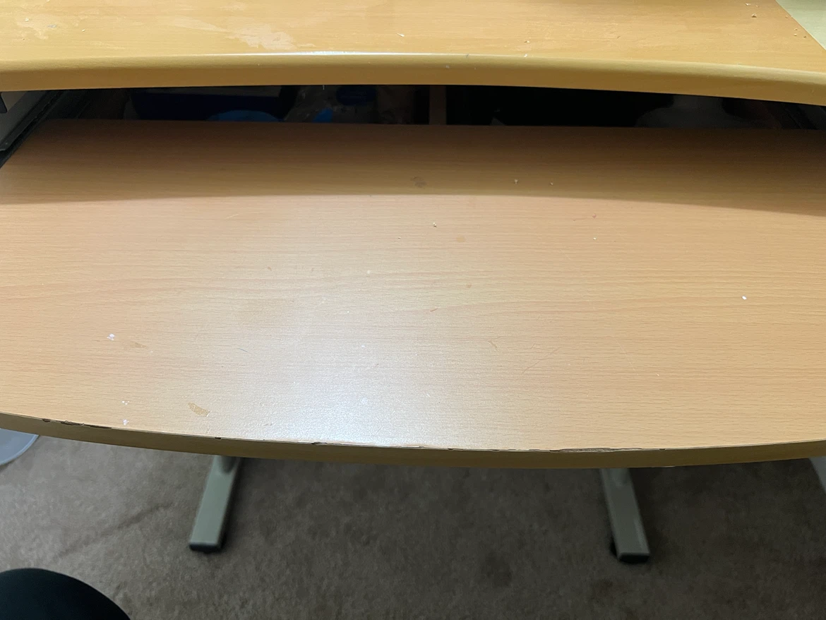 Wooden Computer Desk with Shelves - photo 5