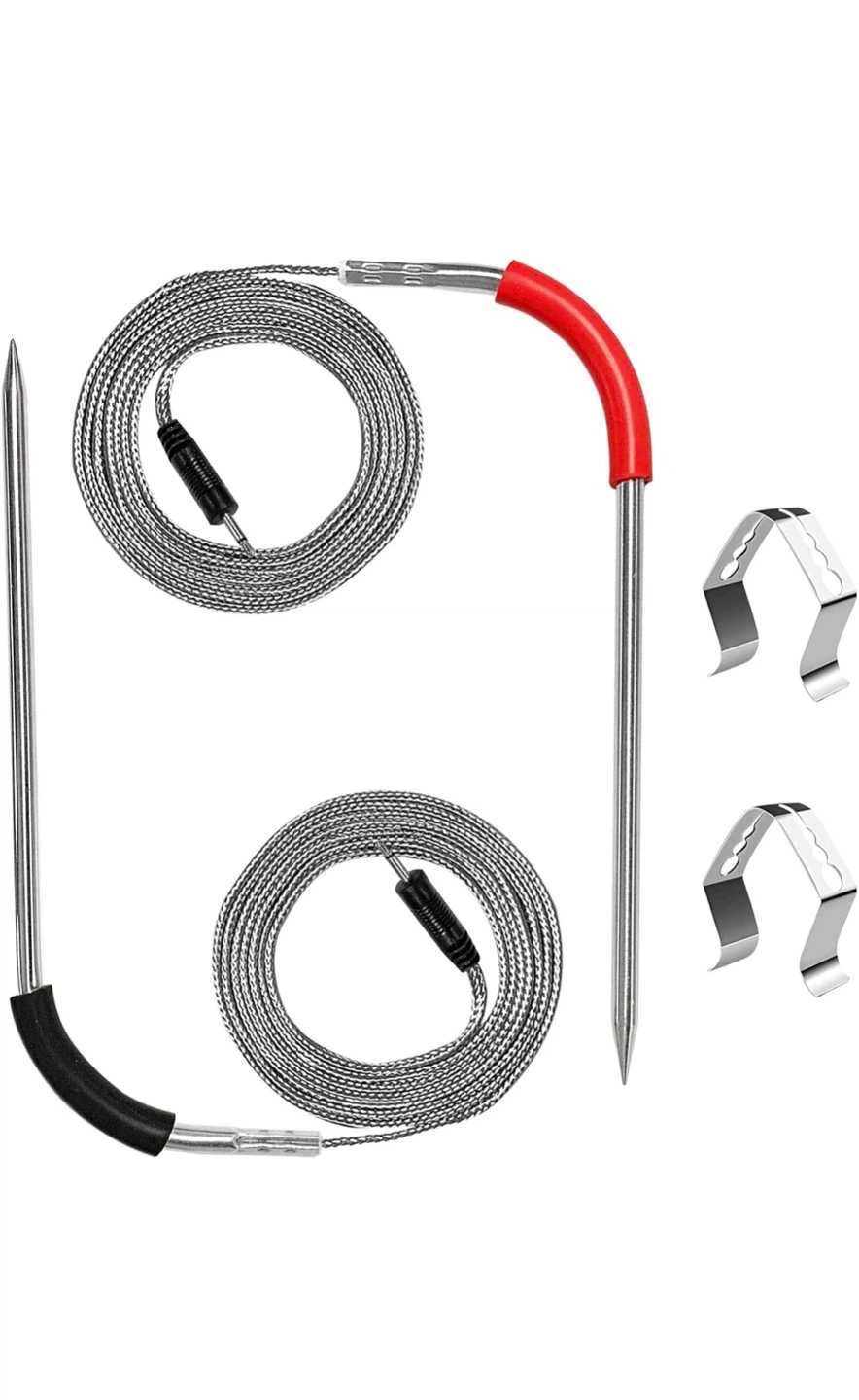 Weber iGrill Replacement Meat Probes with 2 Clip Holders
