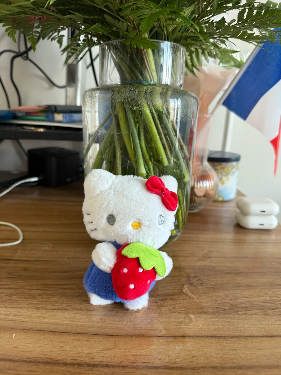 Hello Kitty Plush Toy with Strawberry