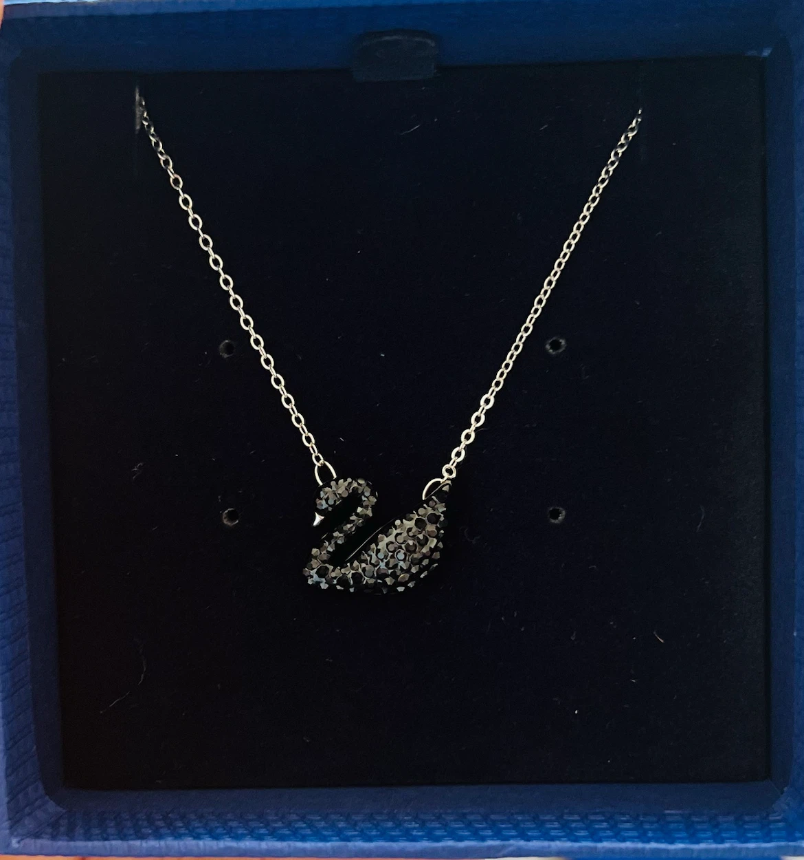 Swarovski Black Swan Necklace