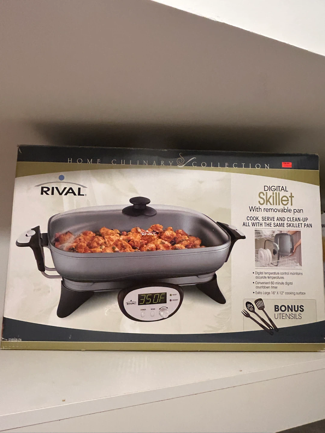 Rival Digital Skillet with Removable Pan