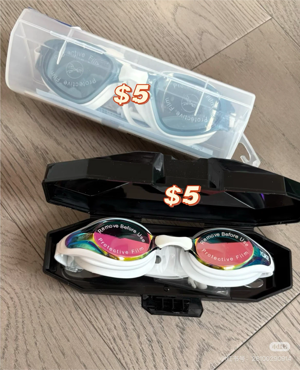 Swimming Goggles with Case