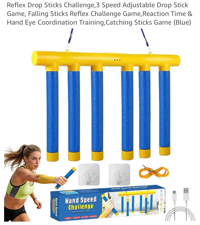 Reflex Drop Sticks Challenge Game Fun Party Game