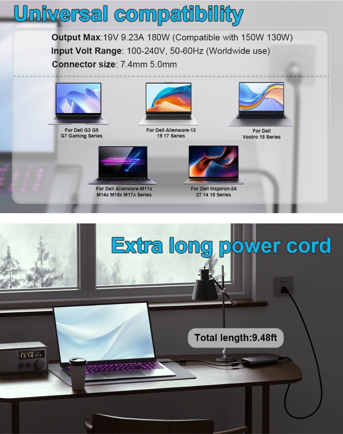 180W 130W AC Charger Fit for Dell Dock - photo 4