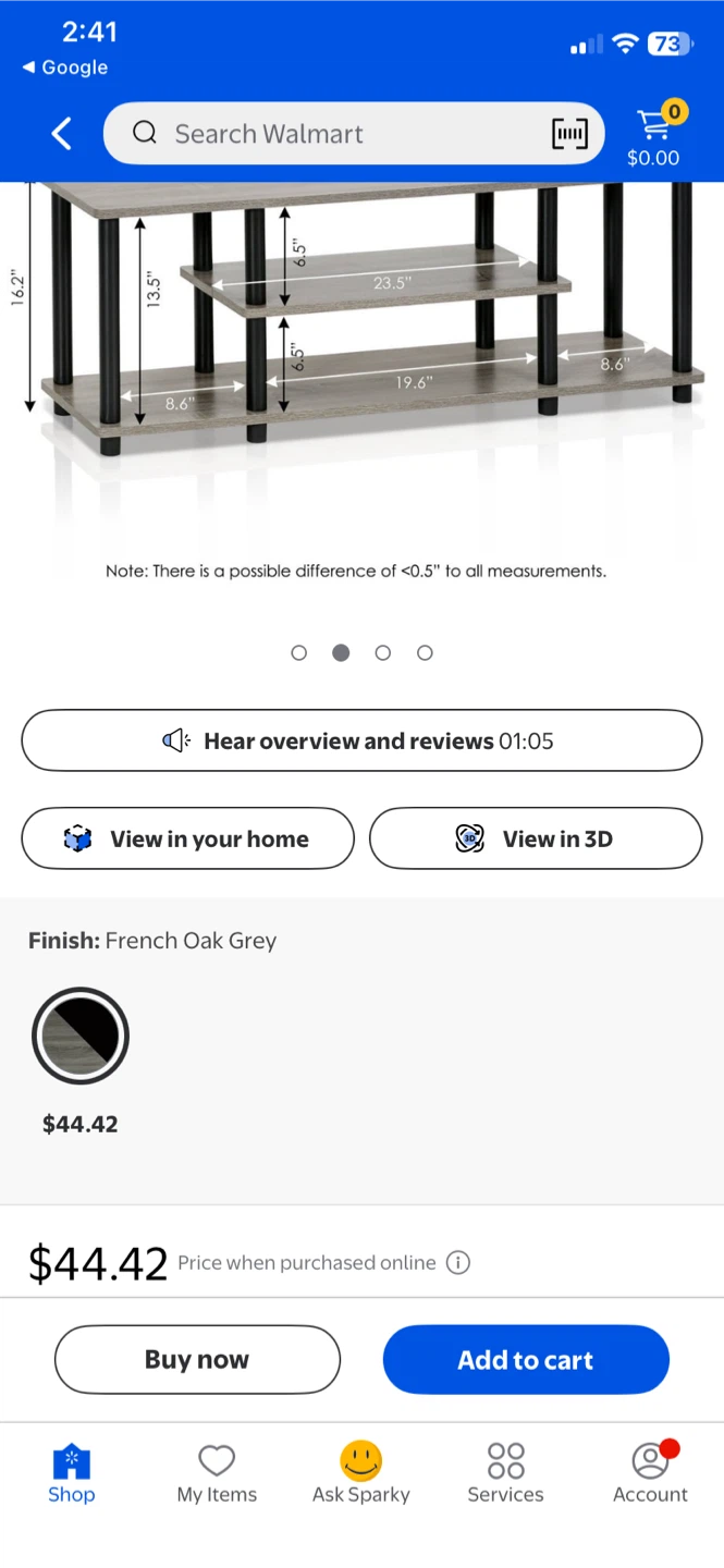 Dark Wood TV Stand with Shelves - photo 5