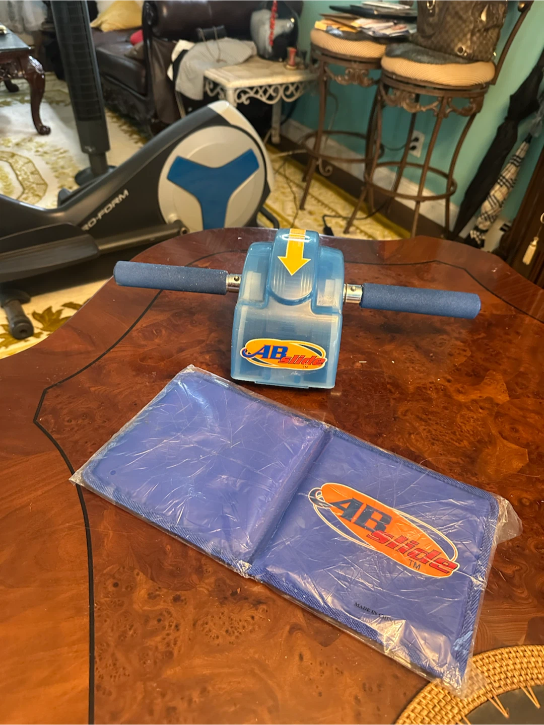 AB Slide Exercise Roller with Knee Pad