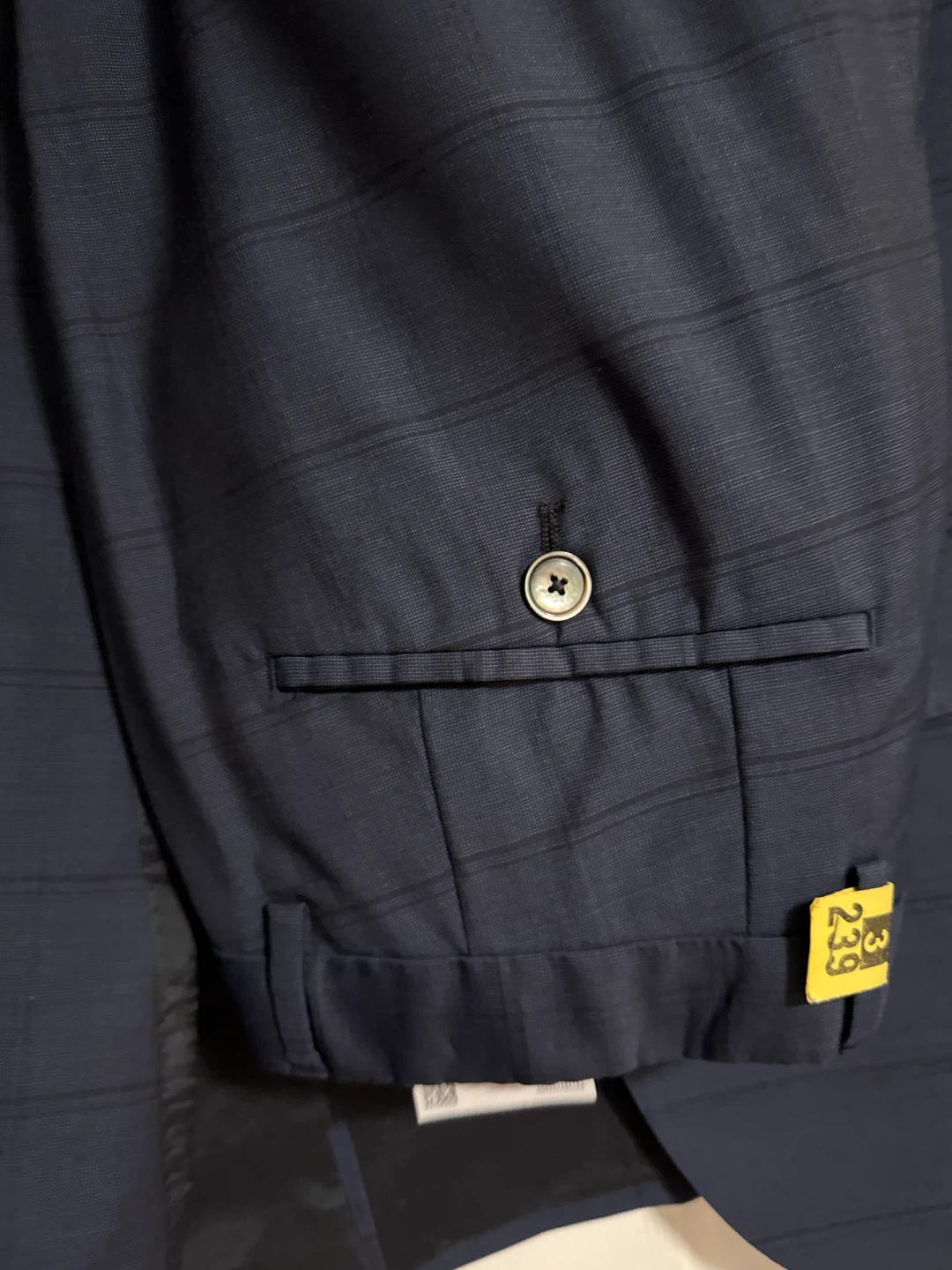 BOSS Hugo Boss Navy Plaid Suit - photo 4