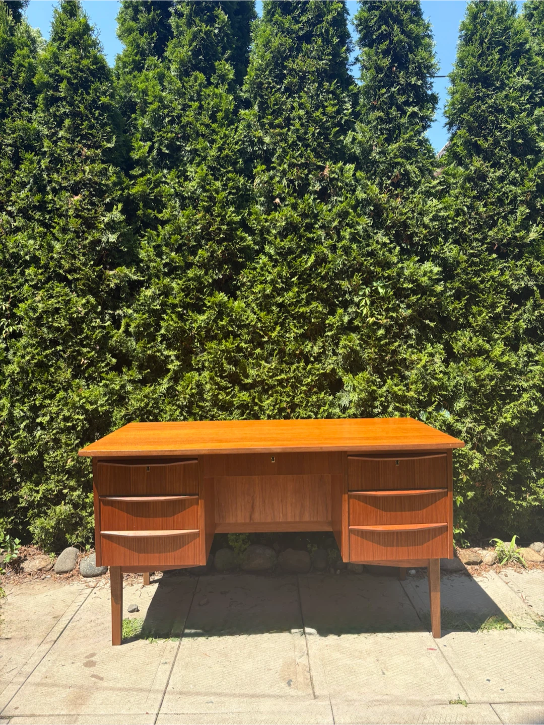 Danish MCM Teak Desk - photo 2