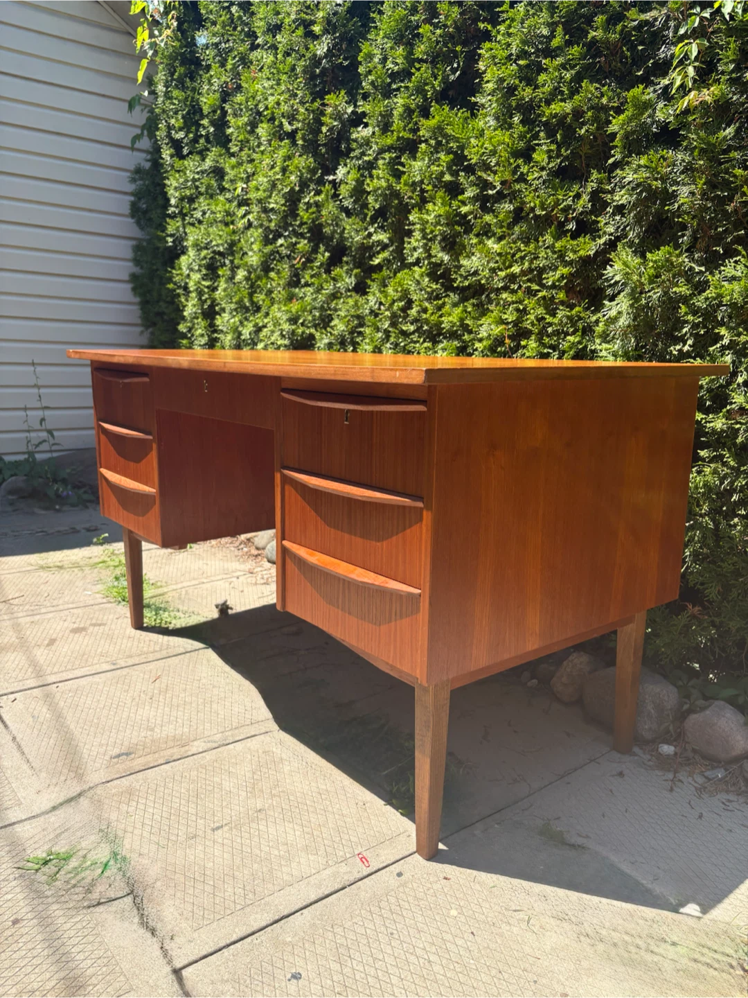 Danish MCM Teak Desk - photo 4