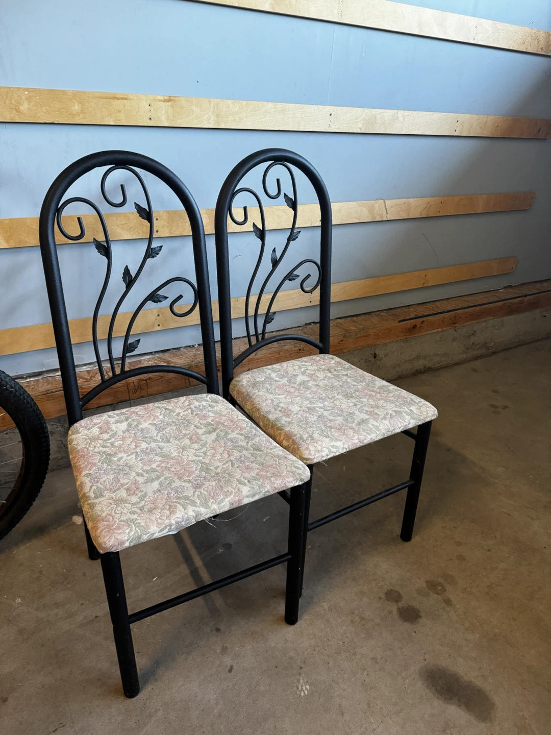 Set of 3 Floral Dining Chairs - photo 2