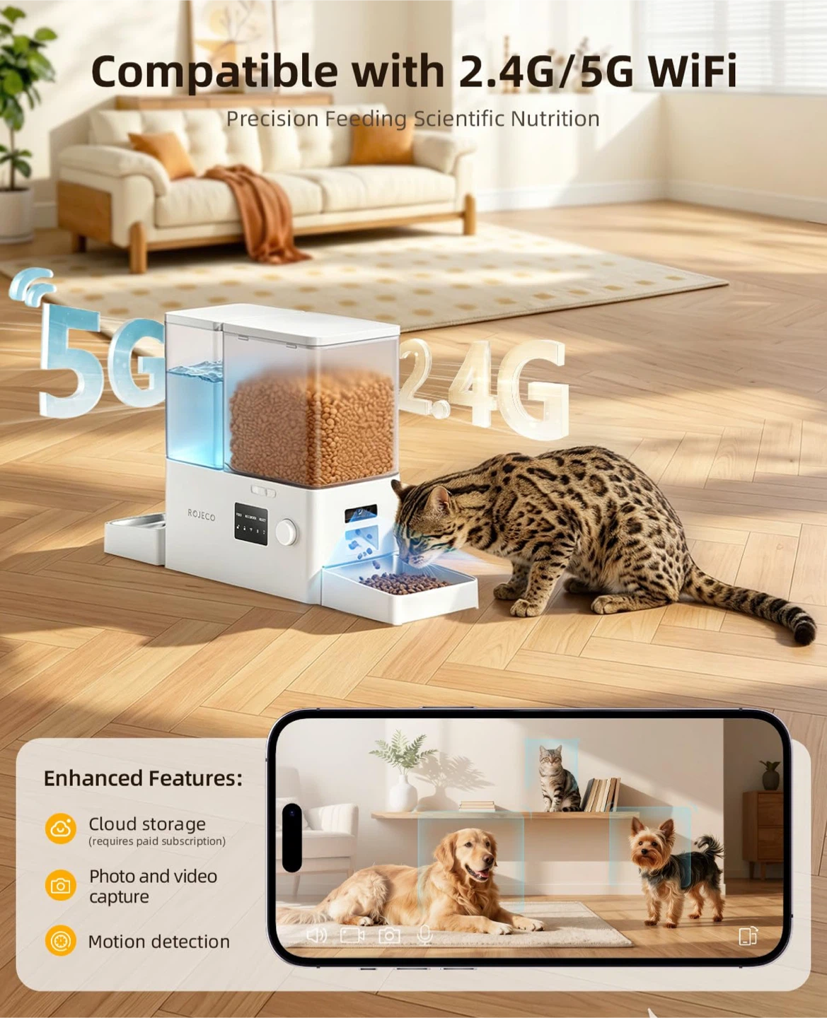🔥Automatic Cat Feeder with Camera & Water Dispenser - photo 2