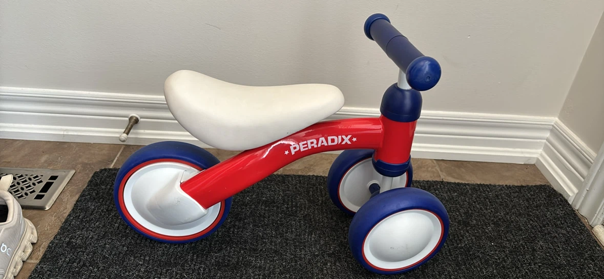 PERADIX Kids Balance Bike Red/White/Blue - photo 3