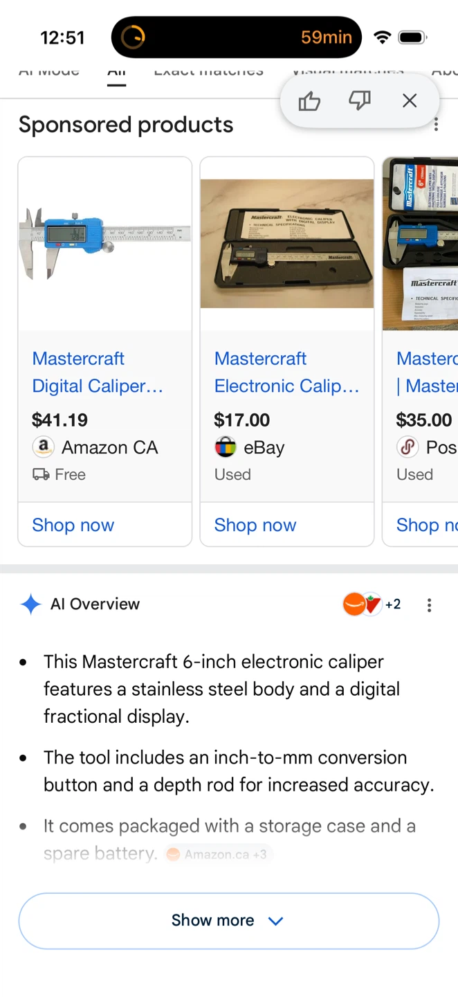 Mastercraft 6" Electronic Caliper - photo 4