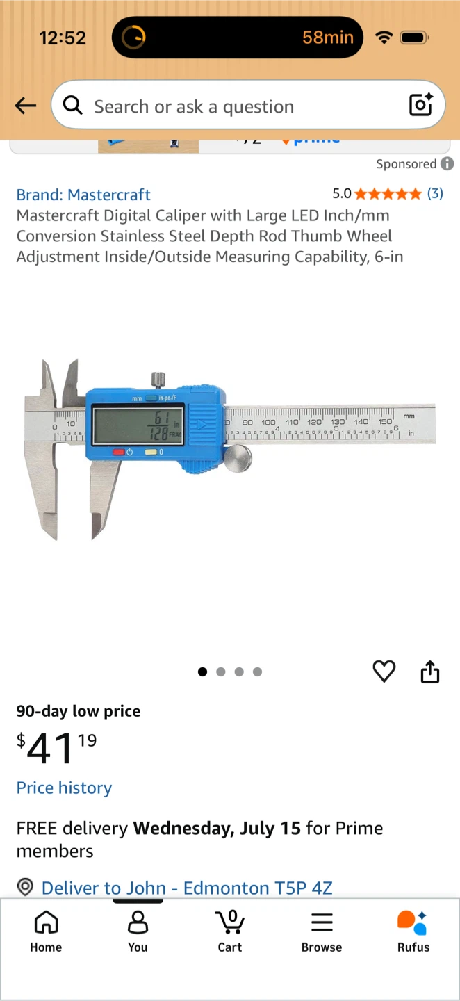Mastercraft 6" Electronic Caliper - photo 5