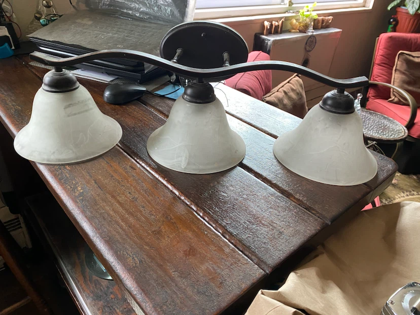 Volume Lighting 3-Light Antique Bronze Vanity Light