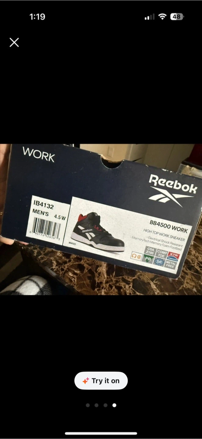 Reebok BB4500 Work High Top Sneakers - photo 4